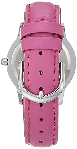 Disney Minnie Mouse Kids' Stainless Steel Time Teacher Analog Quartz Strap Watch - necksoother