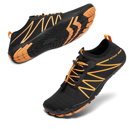 HIITAVE Men Barefoot Water Shoes Beach Aqua Socks Quick Dry for Outdoor Sport Hiking Swiming Surfing - necksoother