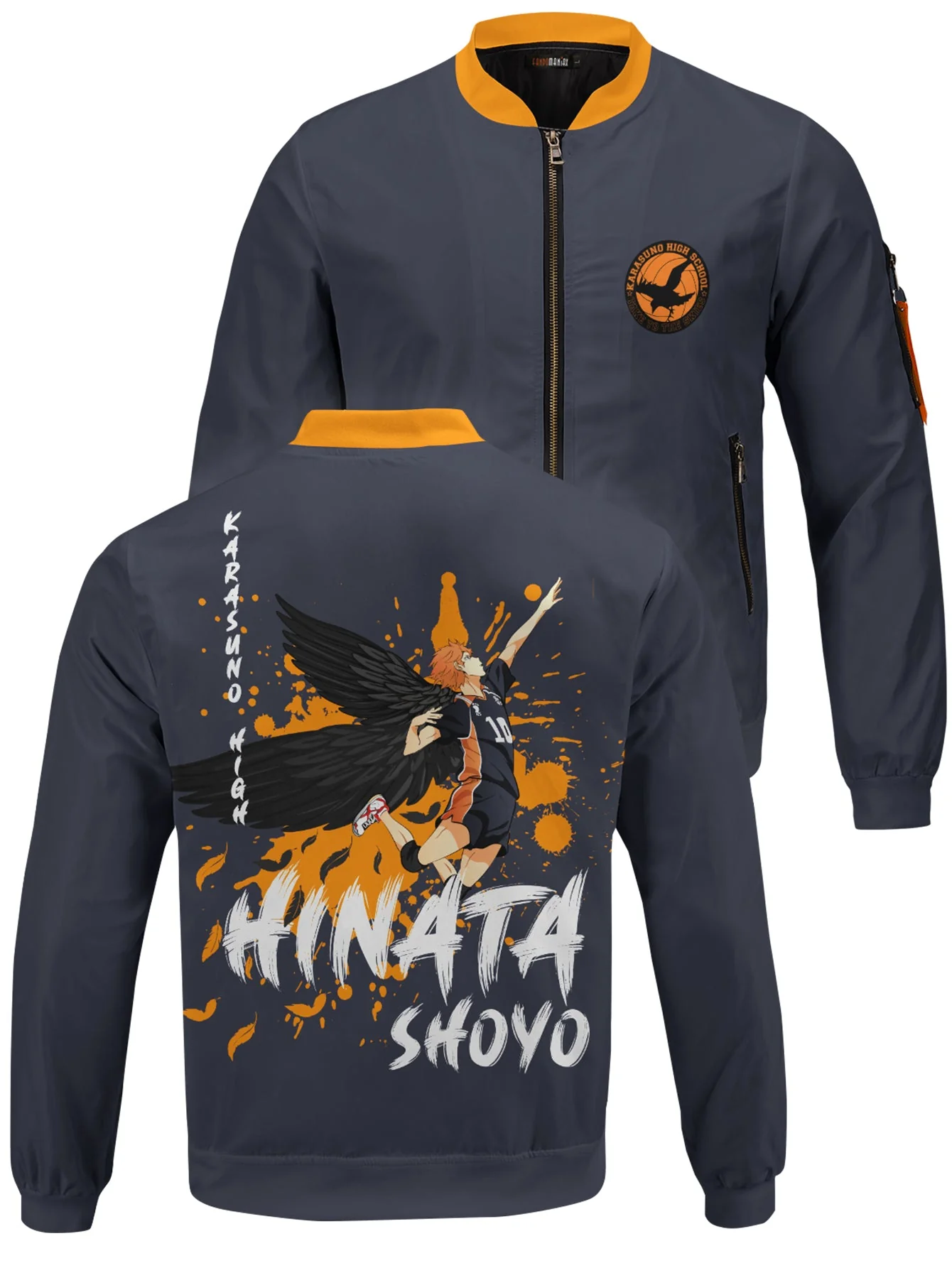 Hinata Wings Bomber Jacket - necksoother