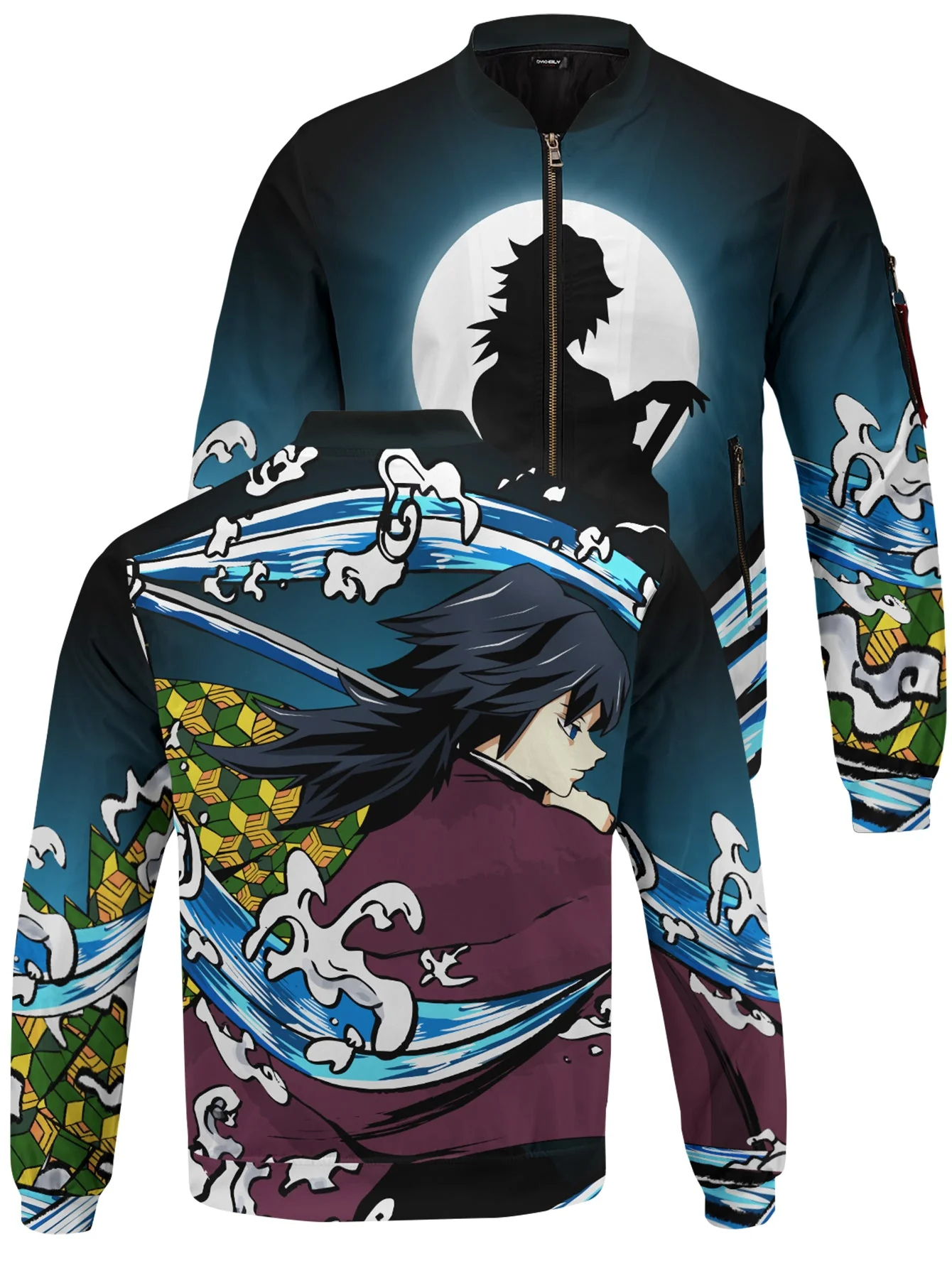 Giyu Water Style Bomber Jacket - necksoother