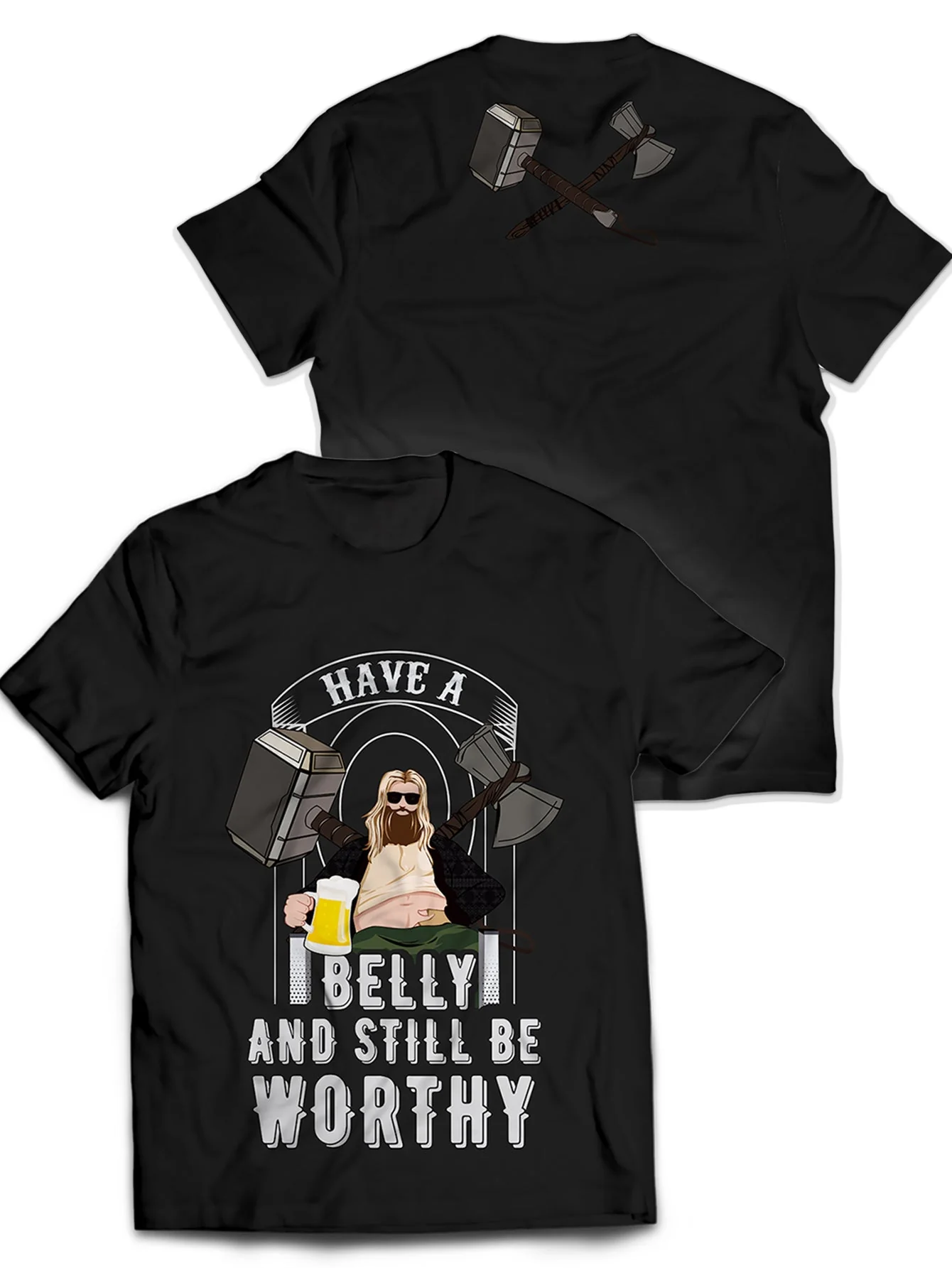 Beer Belly Thor Unisex T-Shirt - necksoother