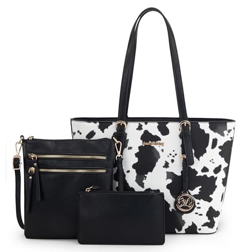 Montana West Purses for Women Tote Bag 3Pcs Set Leopard Print Satchel Handbags - necksoother