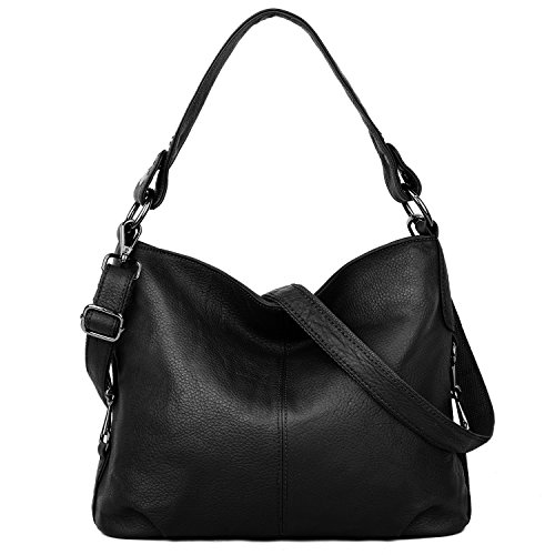 YALUXE Genuine Leather Shoulder Bags Stylish Hobo Handbags Purses Crossbody Bags for Women - necksoother
