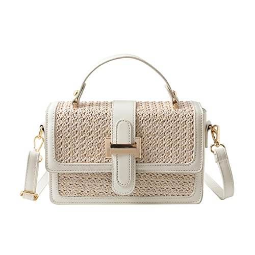 Straw Crossbody Bags for Women. Summer Straw Purses and Handbags Shoulder Clutch Bag for Vacation - necksoother