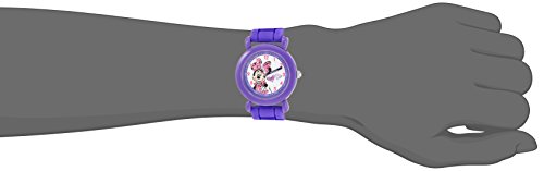 DISNEY Minnie Mouse Kids' WDS000137 Minnie Mouse Analog Display Analog Quartz Purple Watch - necksoother
