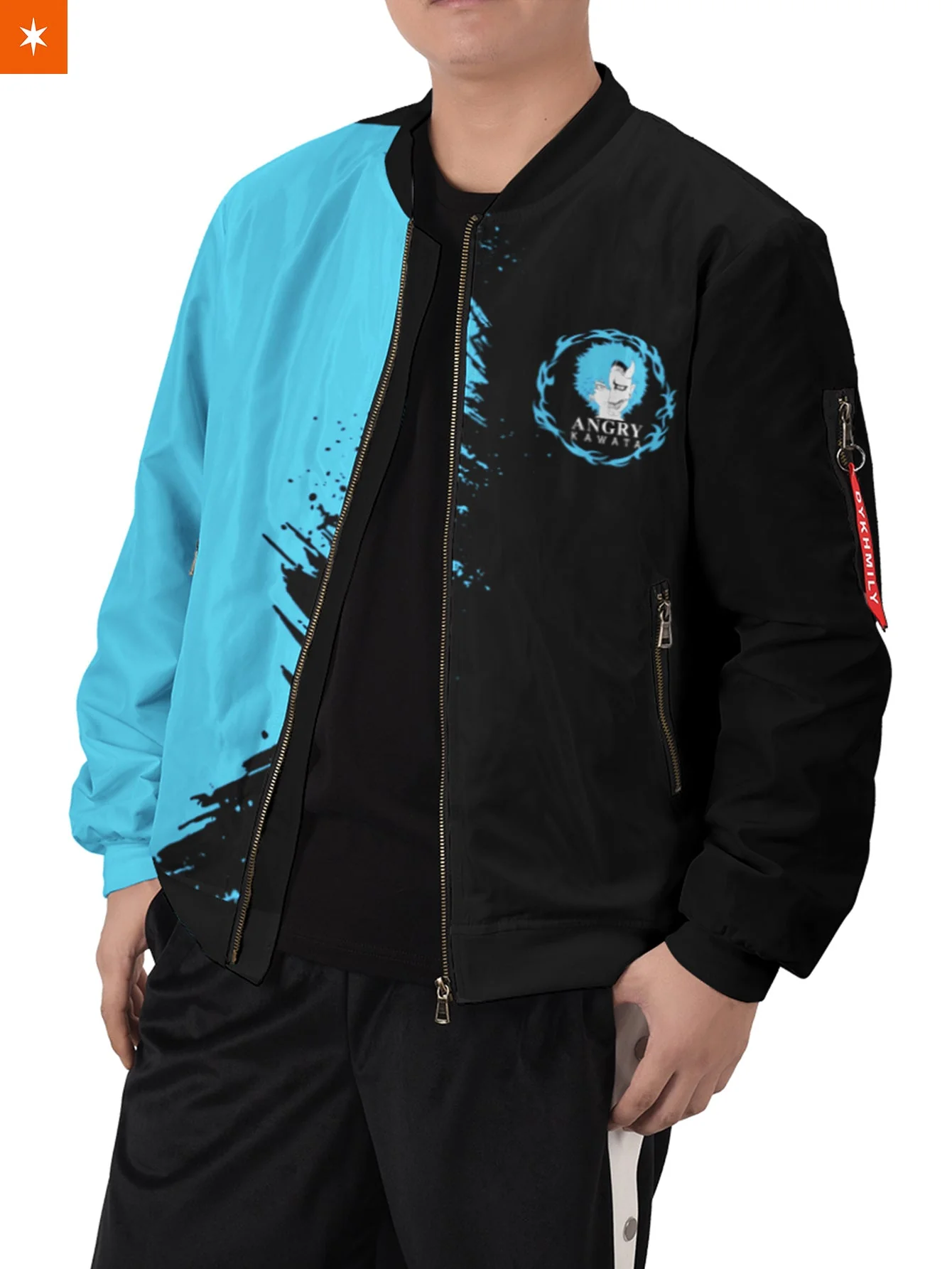 Angry Kawata Bomber Jacket - necksoother