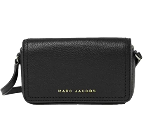Marc Jacobs H107L01FA21 Groove Black With Gold Hardware Pebbled Leather Women's Mini Shoulder Bag - necksoother