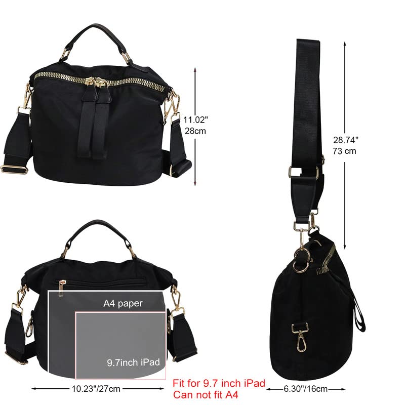 Women Nylon Handbag Anti-theft Casual Lightweight Travel Shopping Shoulder Bag Waterproof Crossbody bag - necksoother