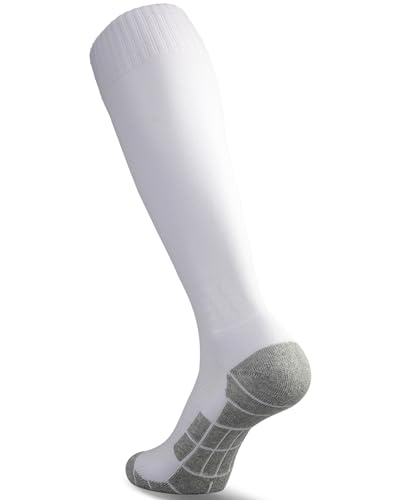 CWVLC Soccer Socks (1/3/5 pairs) Team Sport Knee High Socks for Adult Youth Kids - necksoother