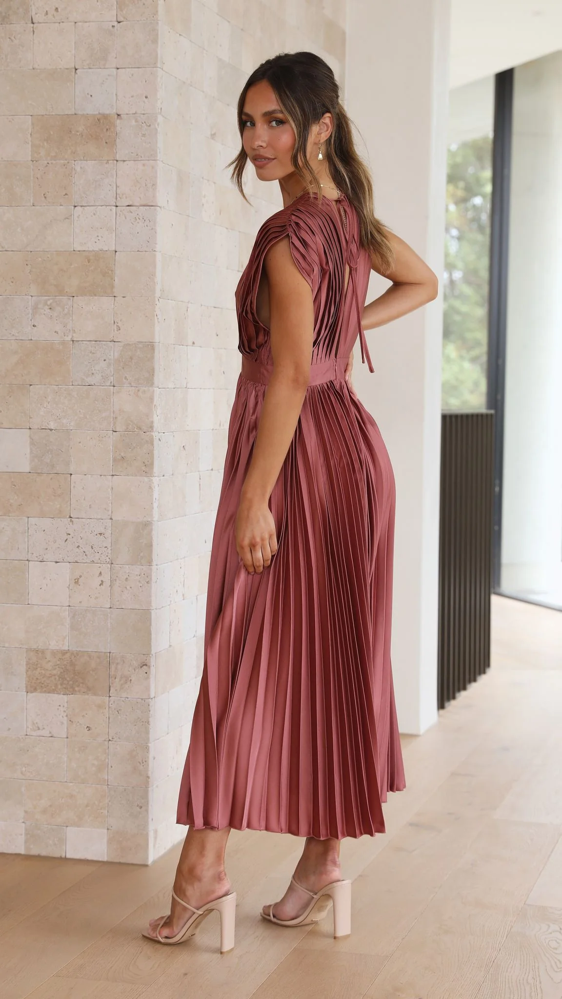 Gina Maxi Dress - Chocolate - necksoother