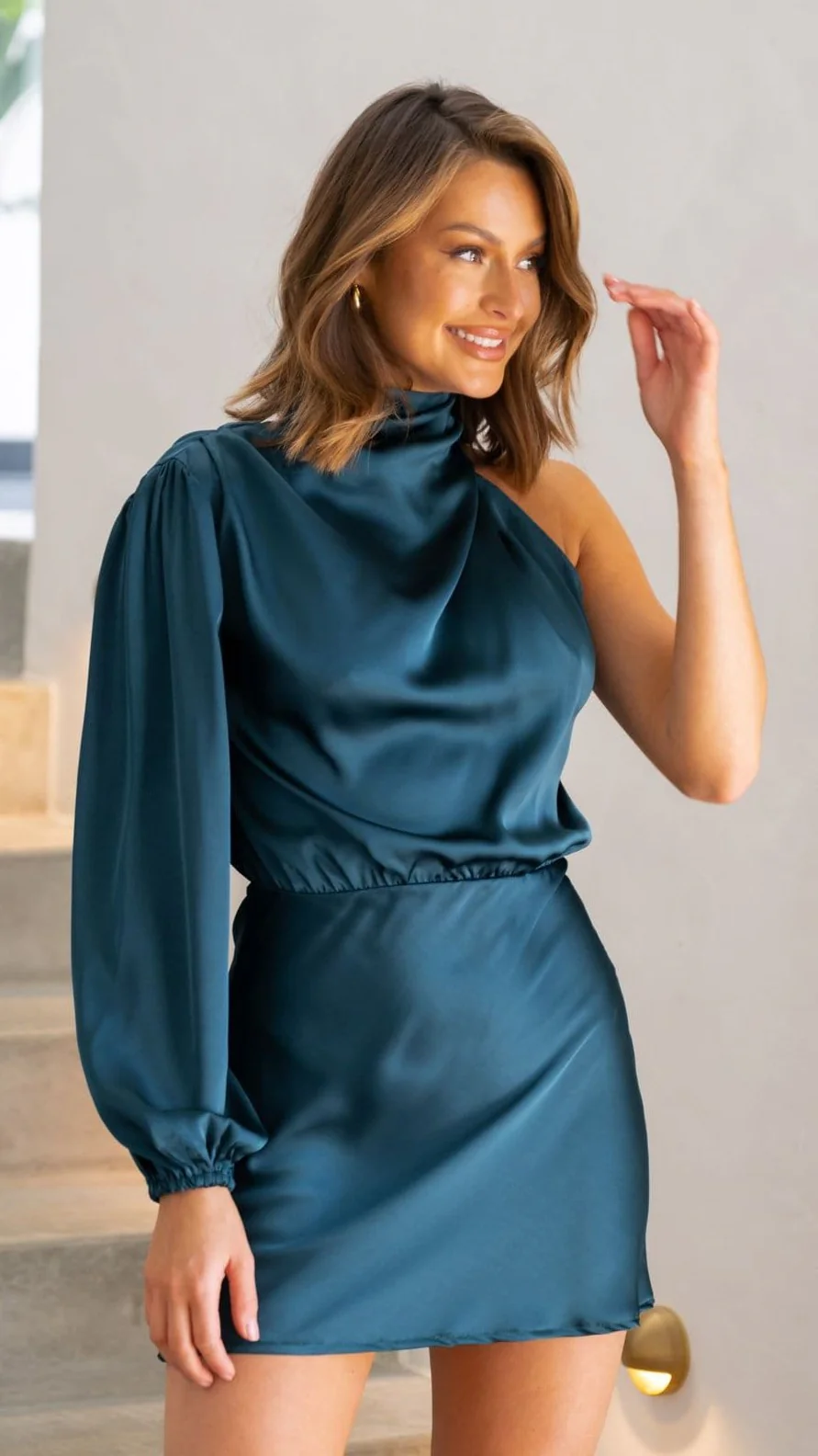Lissy Mini Dress - Teal - necksoother