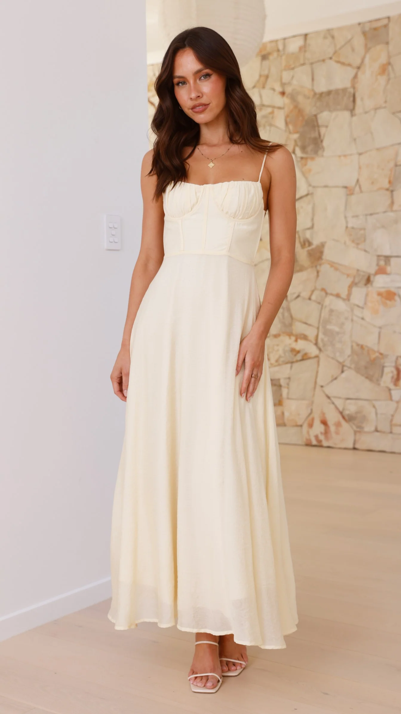 Rahima Maxi Dress - Yellow - necksoother