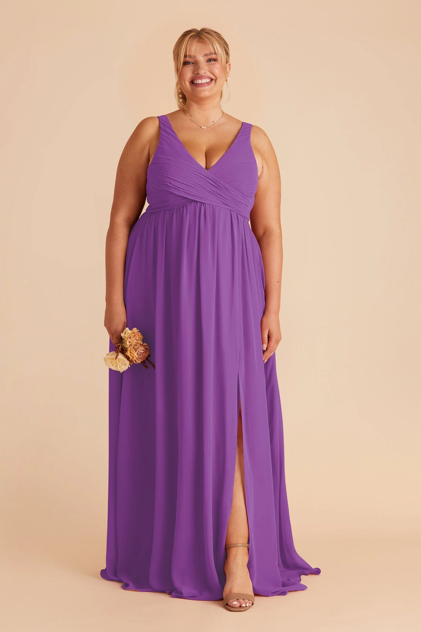 Laurie Empire Dress - Amethyst - necksoother