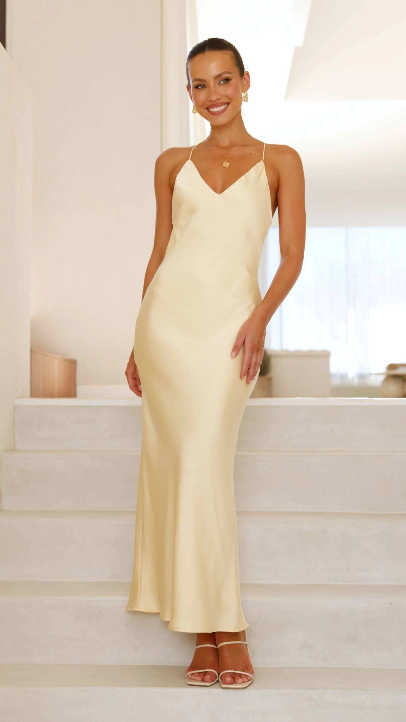 Ember Maxi Dress - Yellow - necksoother