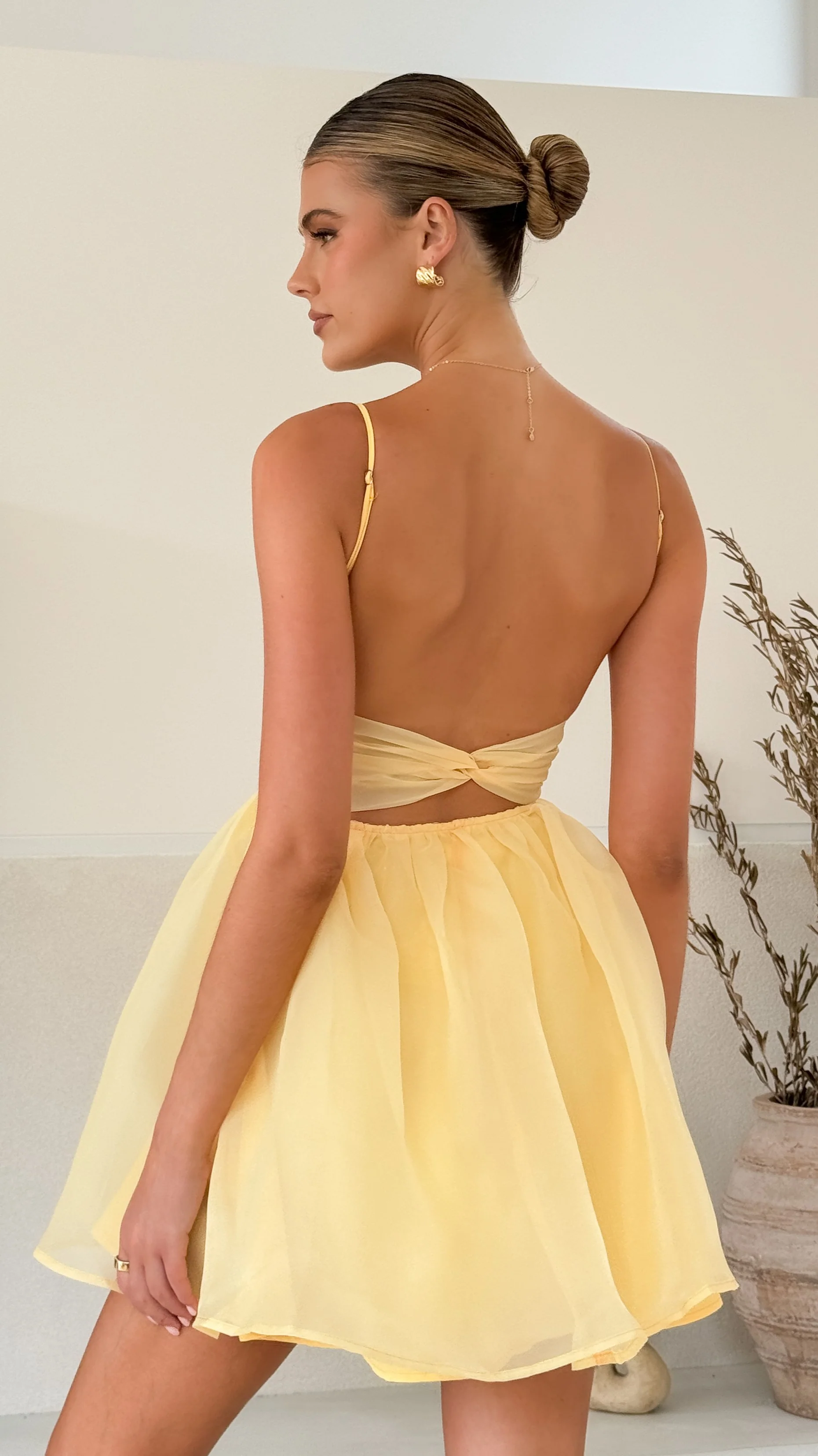 Ciele Mini Dress - Lemon - necksoother