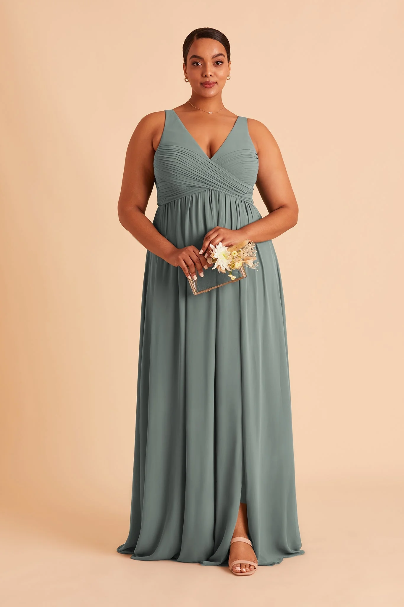 Laurie Empire Dress - Sea Glass - necksoother