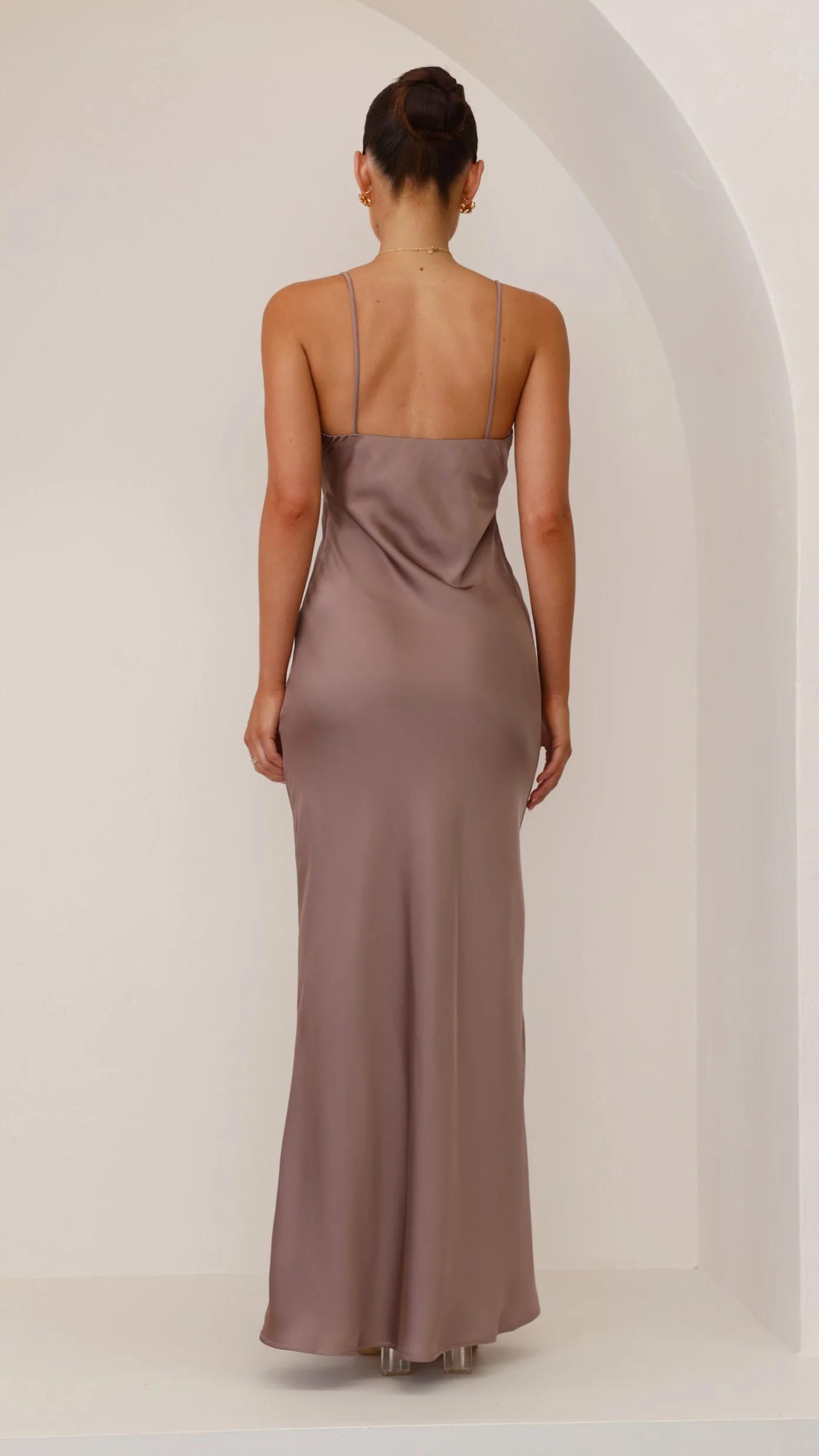 Ziah Maxi Dress - Mushroom - necksoother