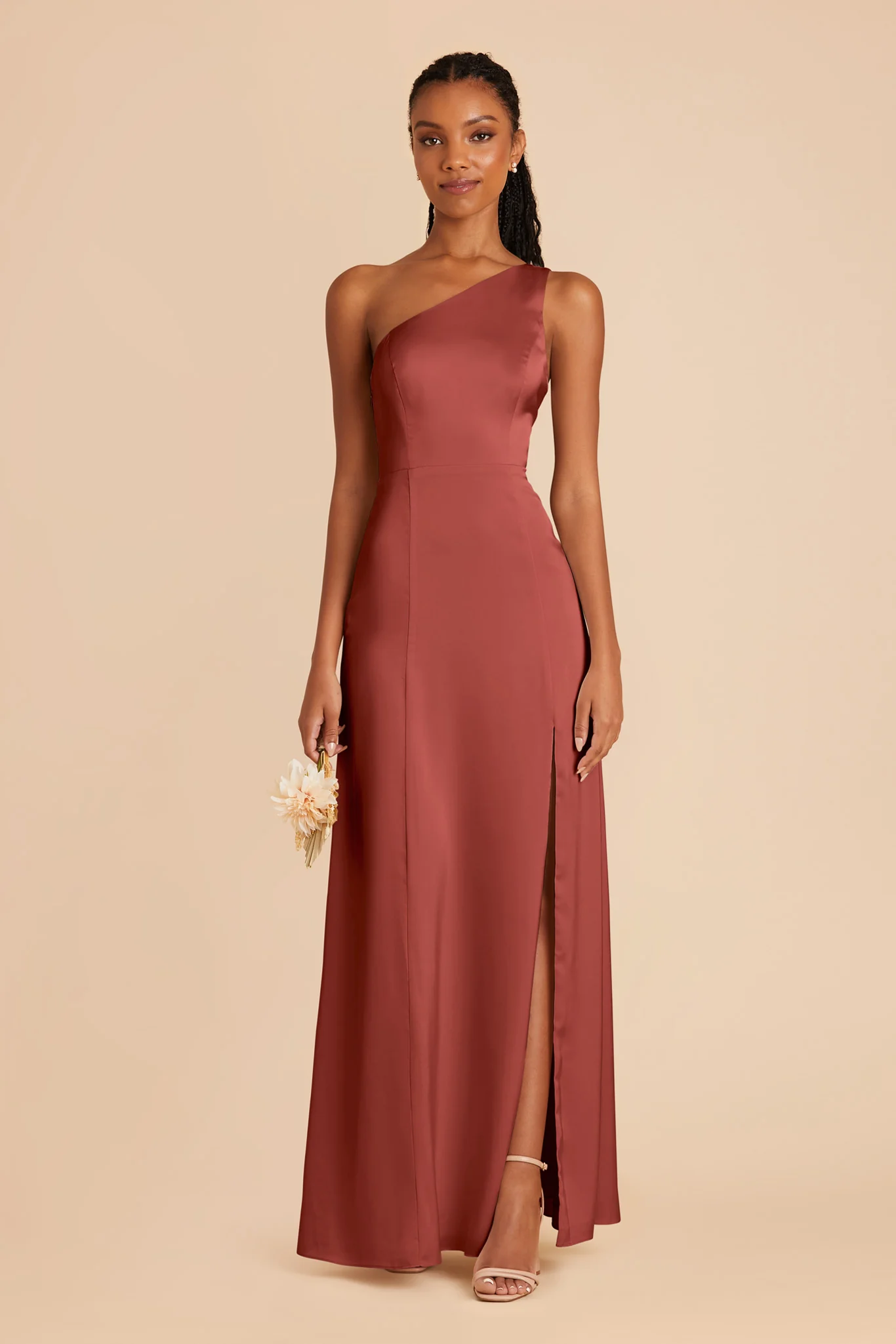 Kira Matte Satin Dress - Spice - necksoother