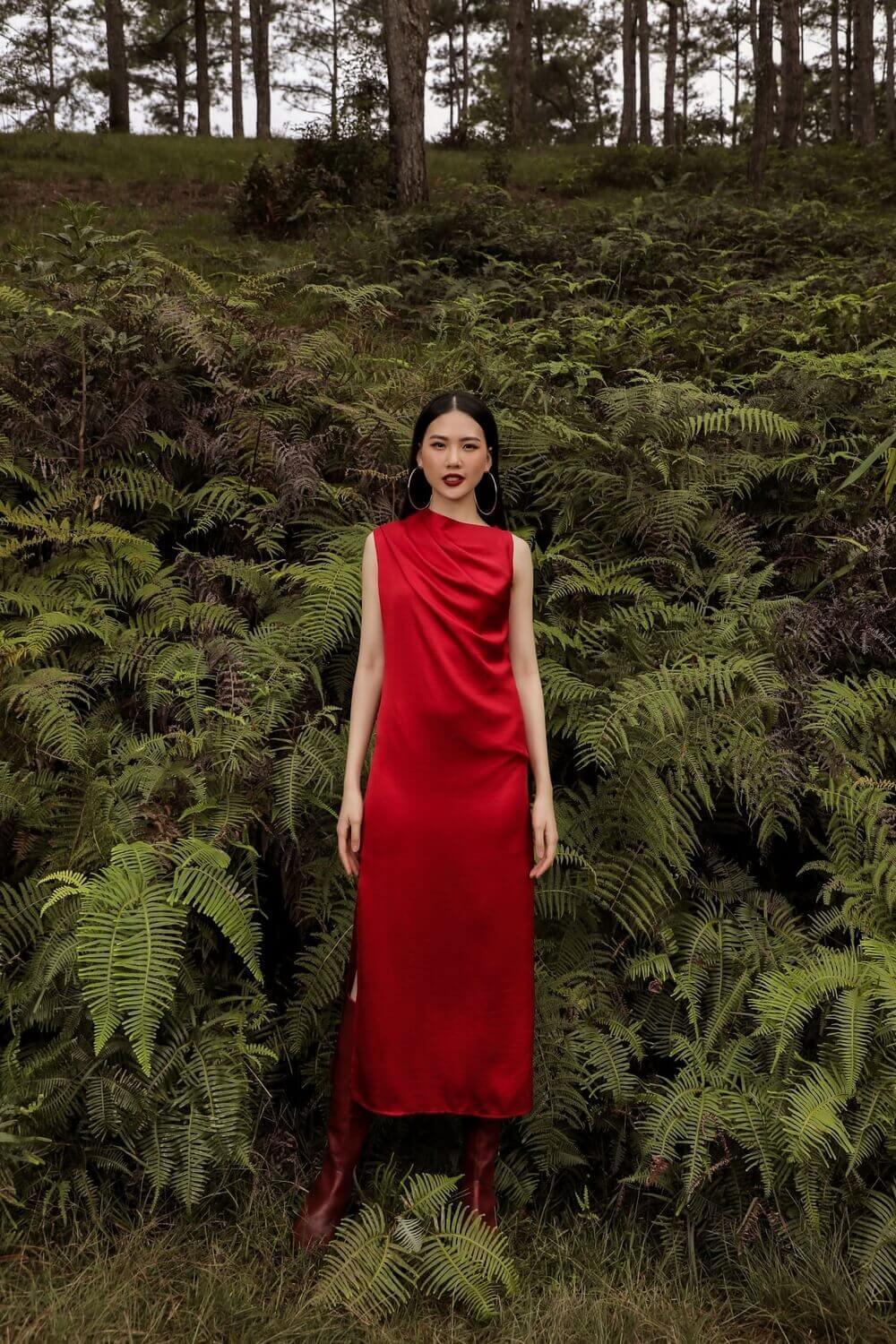 Isla Diagonal Neck Dress - necksoother