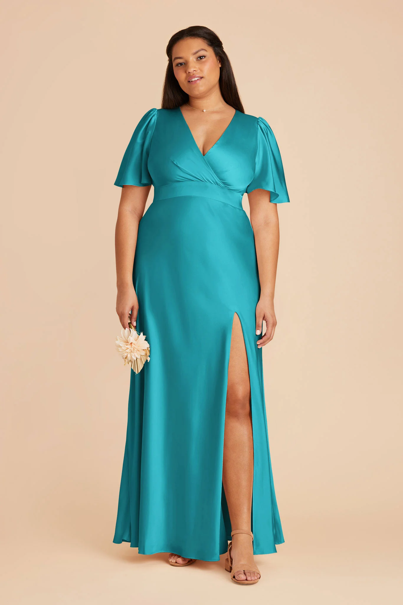 Marni Matte Satin Dress - Teal - necksoother