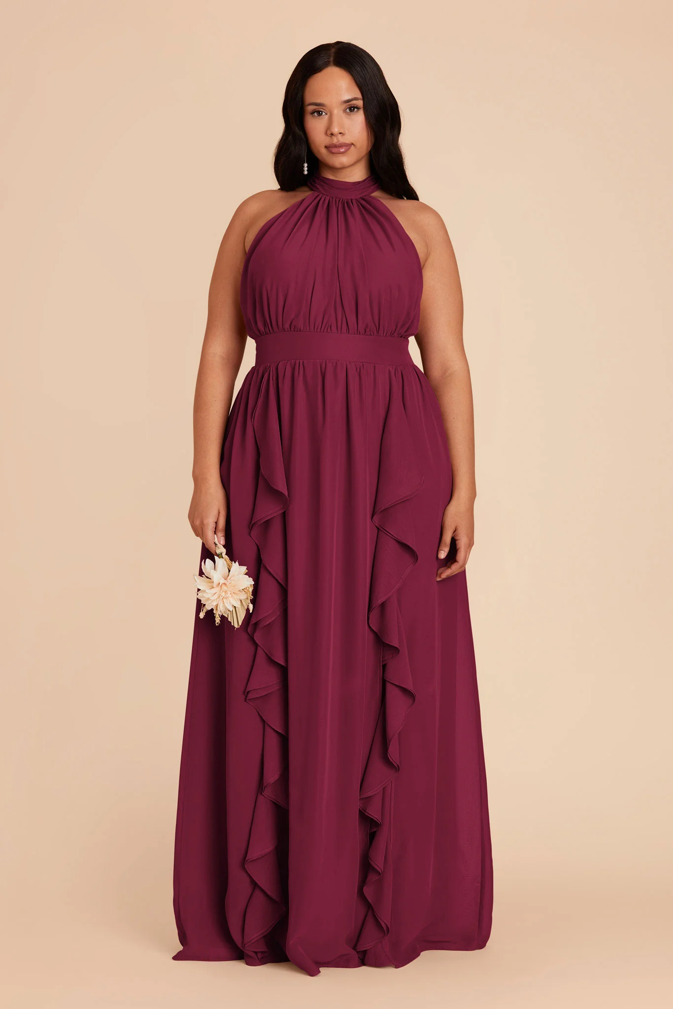 Joyce Chiffon Dress - Berry - necksoother