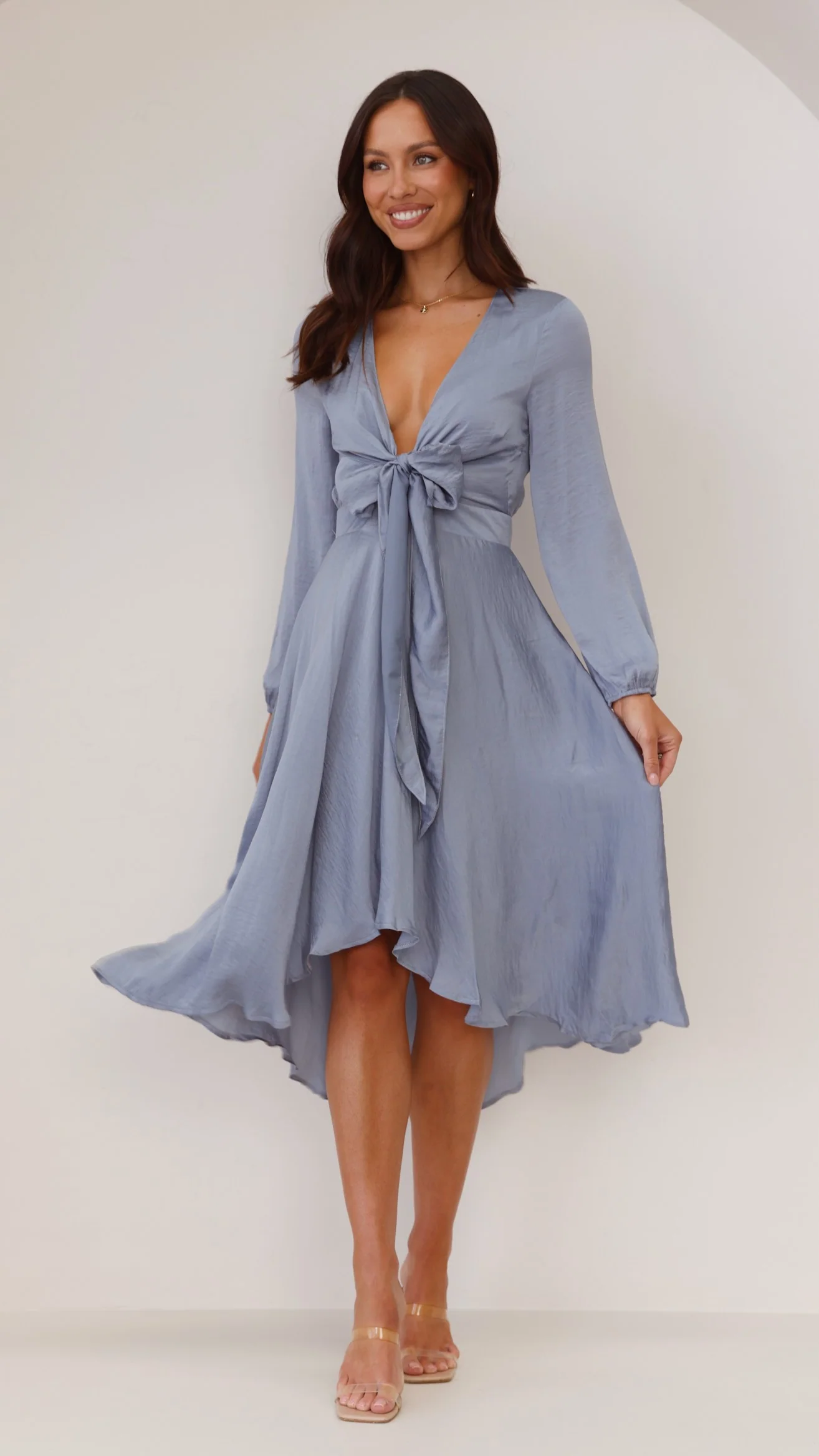 Starry Nights Dress - Steel Blue - necksoother