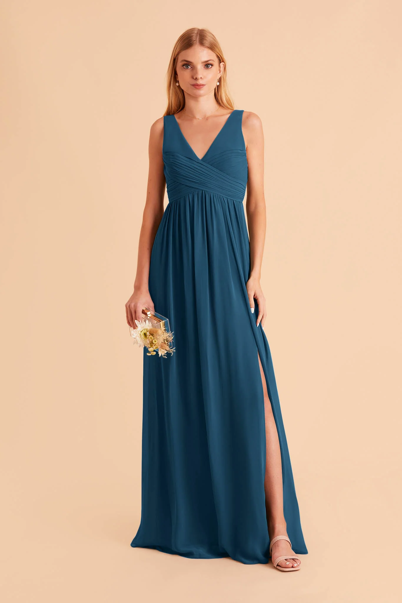 Laurie Empire Dress - Dark Teal - necksoother