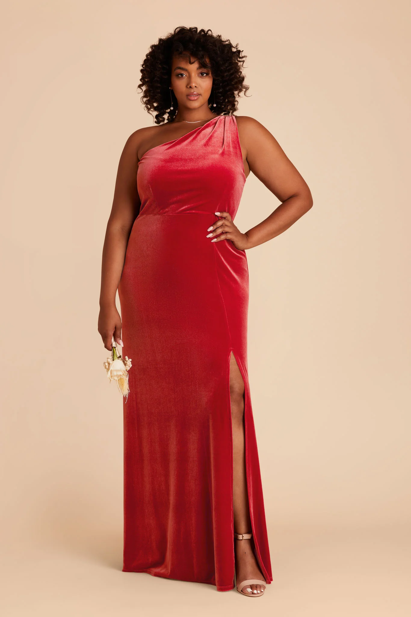 Kira Velvet Dress - Ruby Red - necksoother