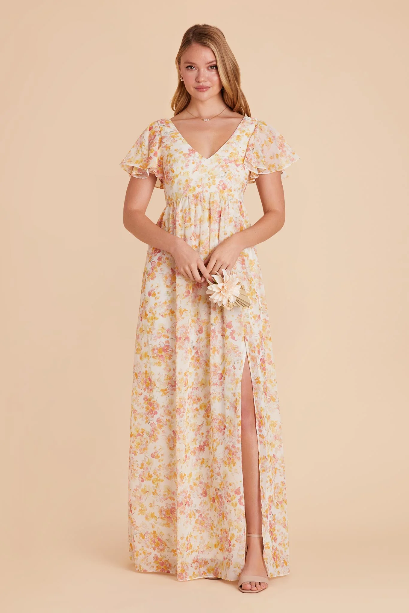 Hannah Empire Dress - Pressed Floral - necksoother