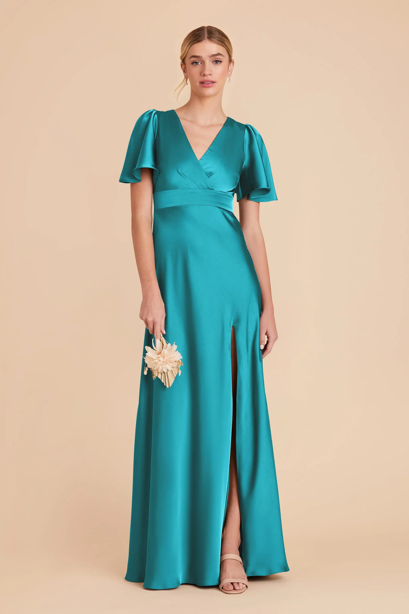 Marni Matte Satin Dress - Teal - necksoother