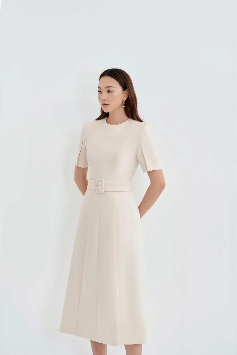Lily Round Neck Dress - necksoother
