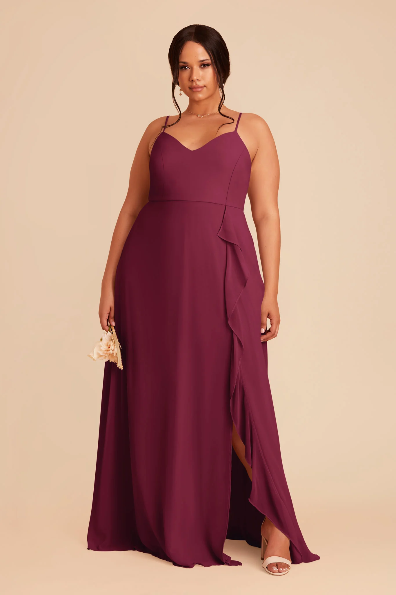 Theresa Chiffon Dress - Berry - necksoother