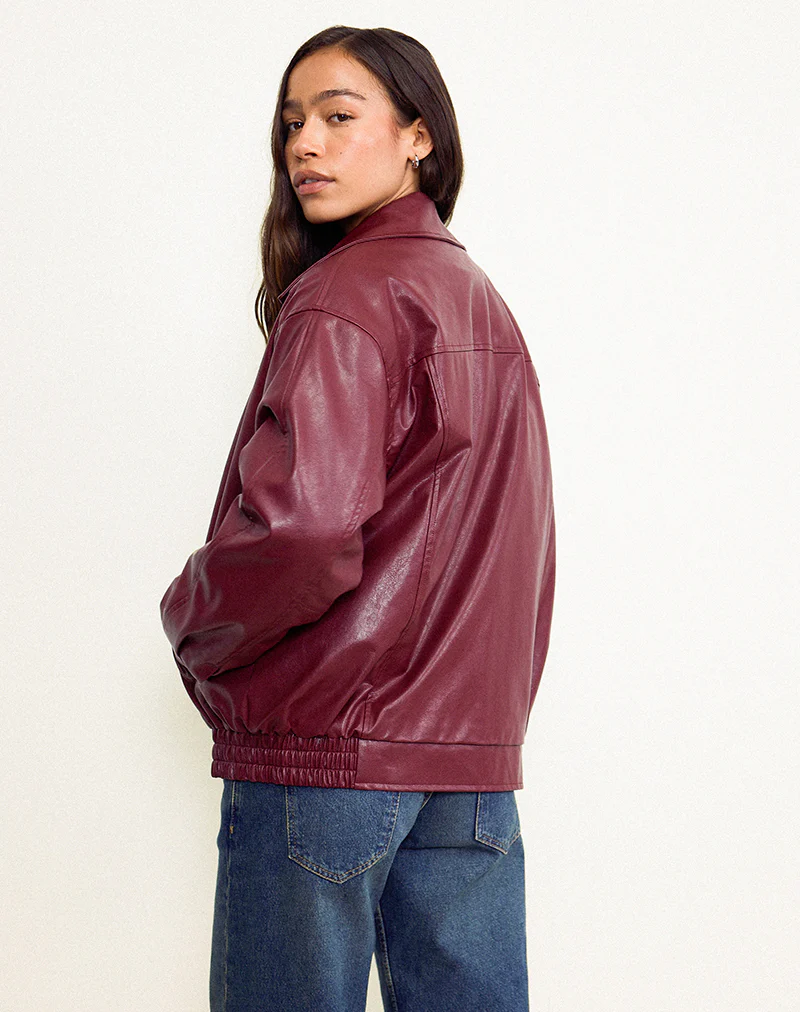 Cavita Jacket in Burgundy - necksoother