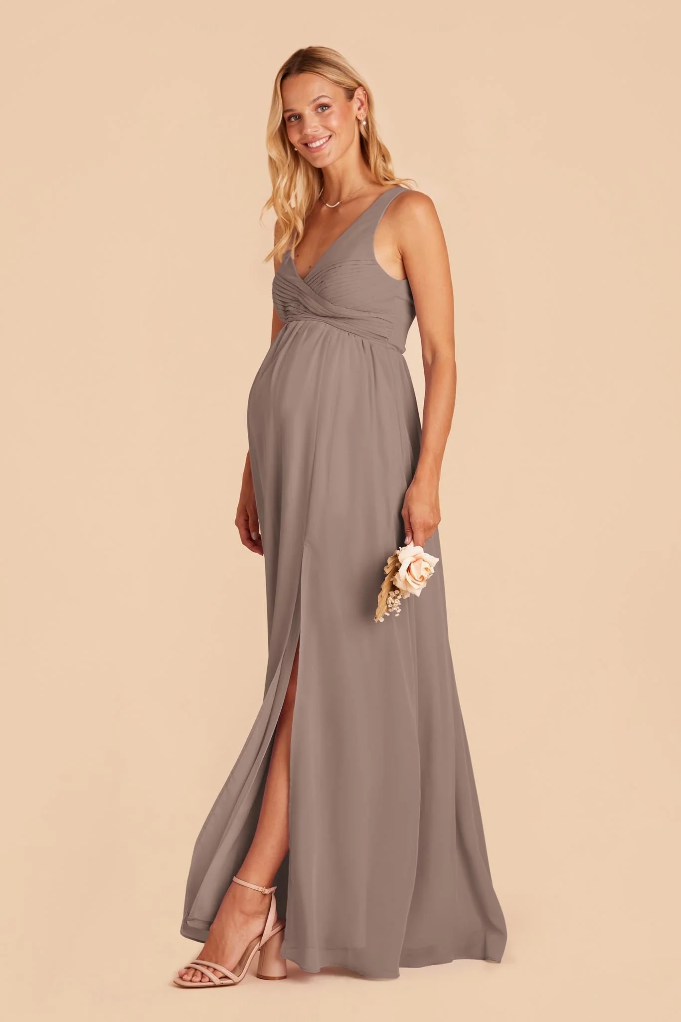 Laurie Empire Dress - Toffee - necksoother