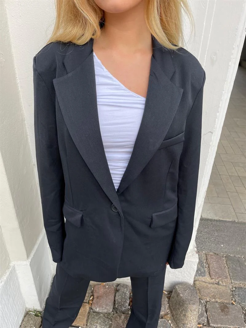 Premium - oversized blazer black - necksoother