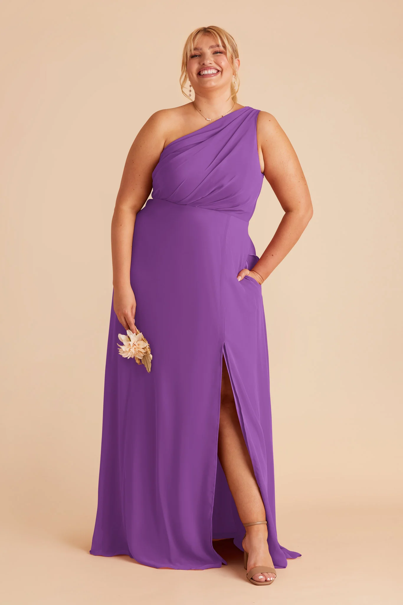 Kira Dress With Slit - Amethyst - necksoother