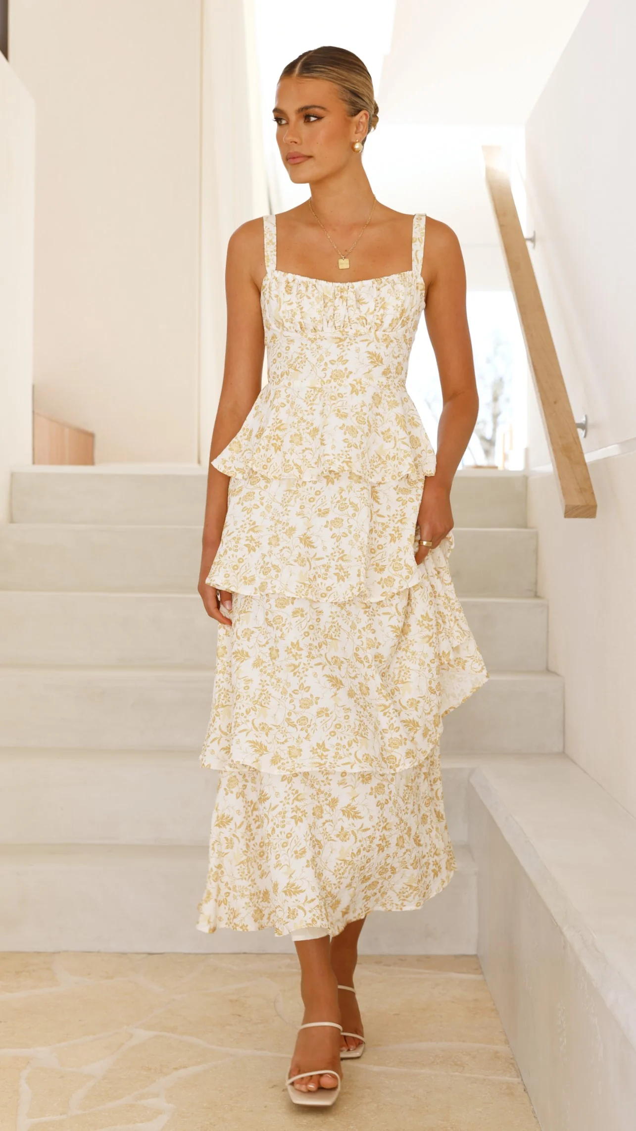Page Maxi Dress - Yellow Floral - necksoother