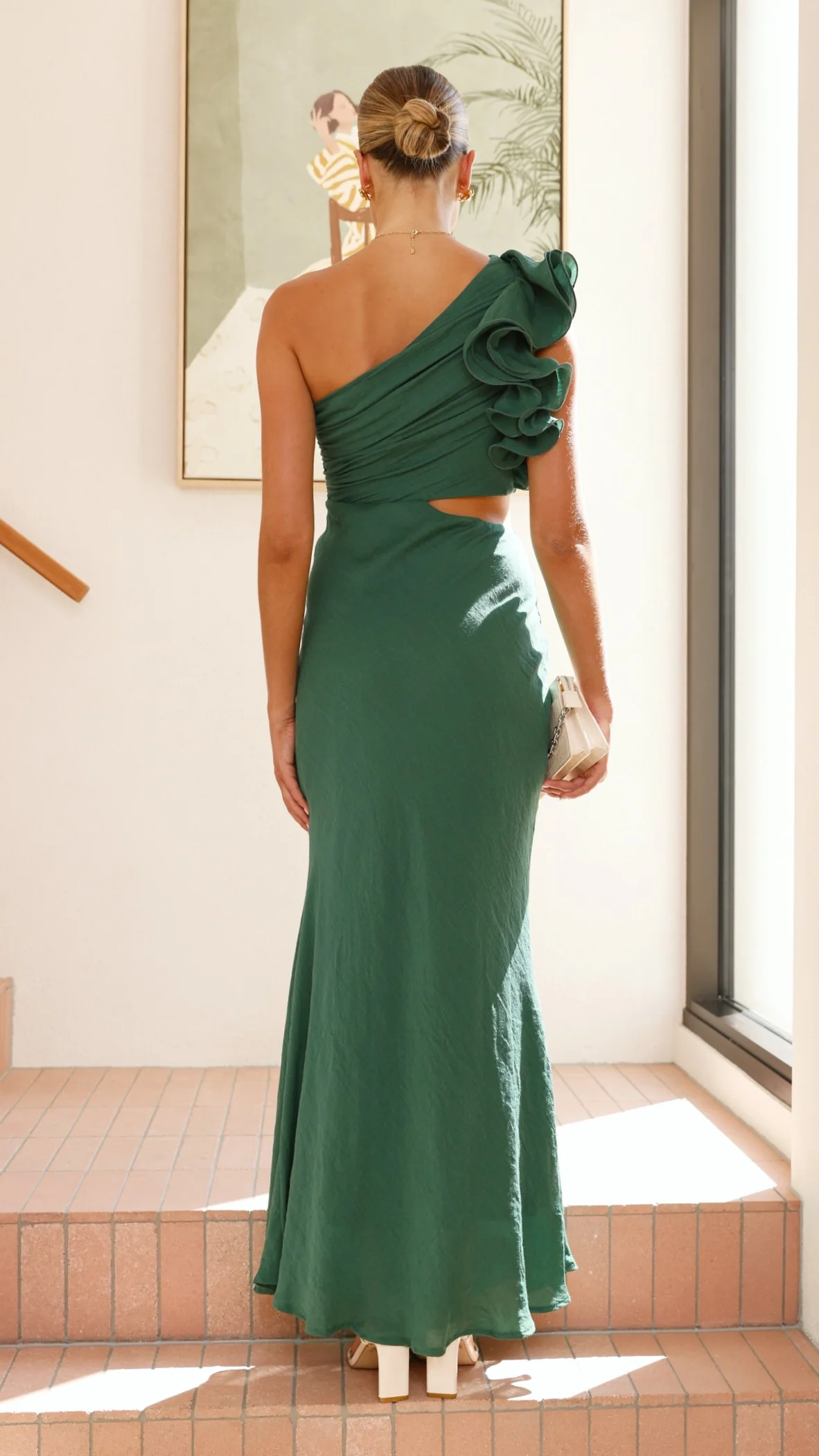Amina Maxi Dress - Forest Green - necksoother