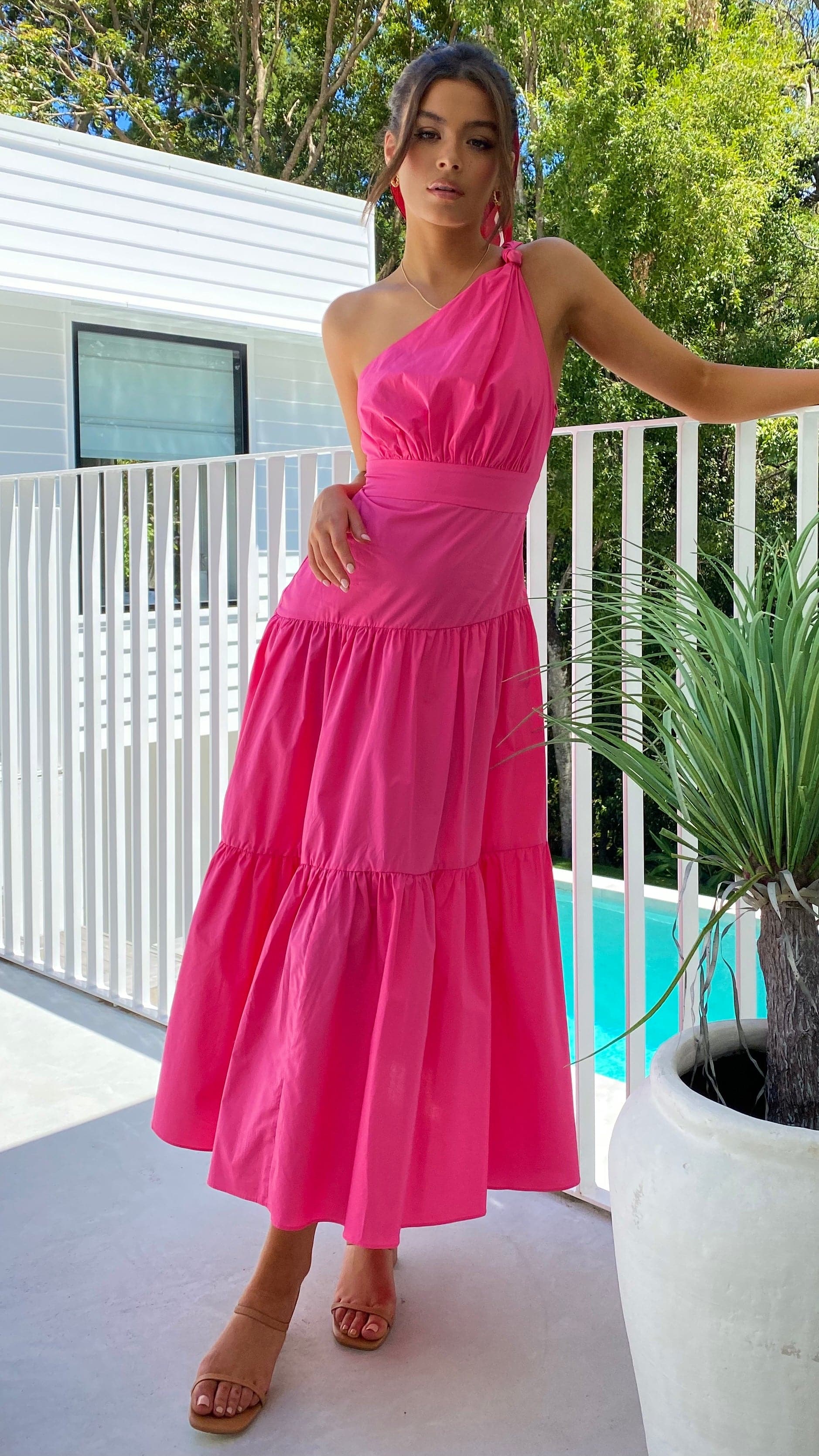 Jayma Maxi Dress - Pink - necksoother