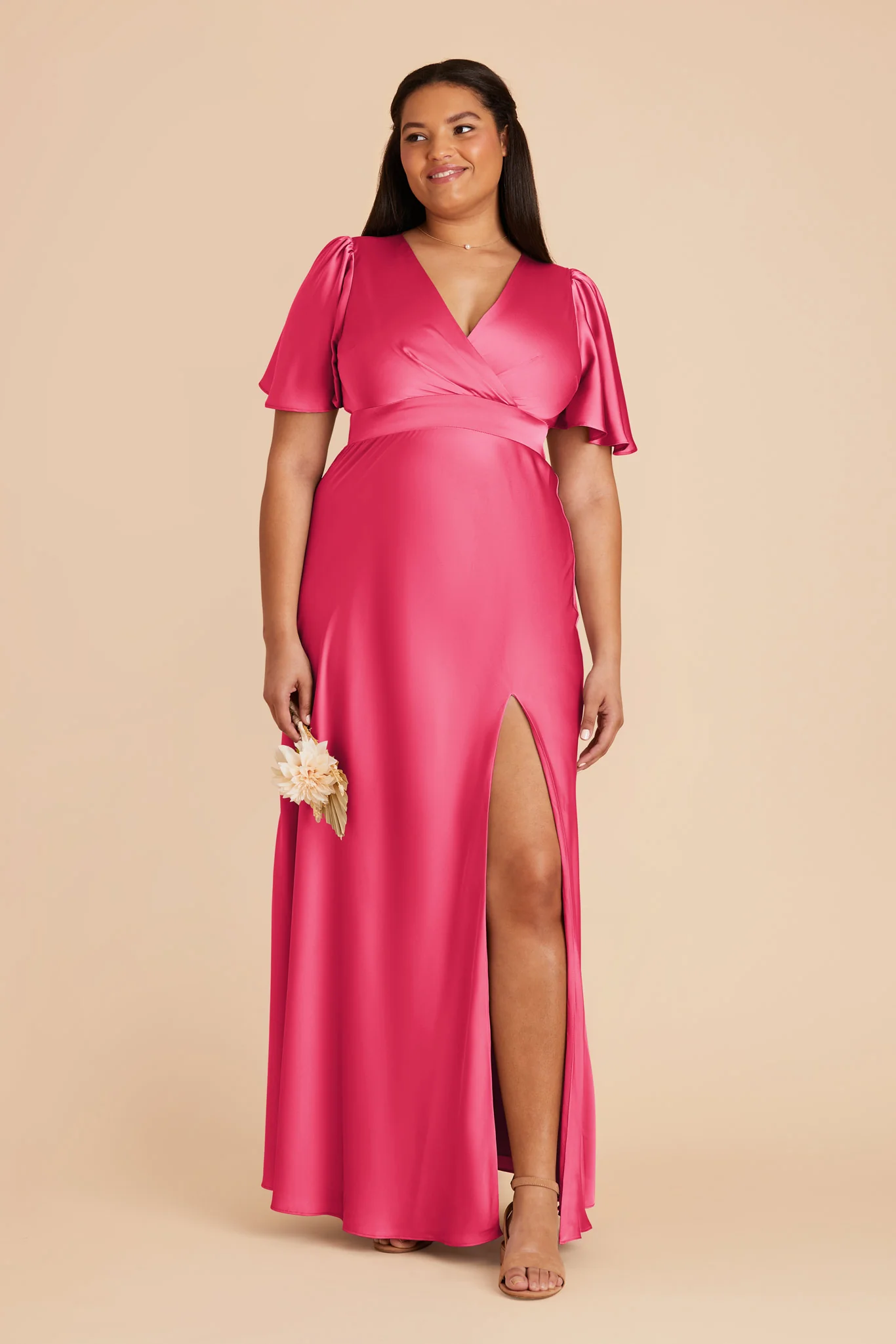 Marni Matte Satin Dress - Fuchsia - necksoother