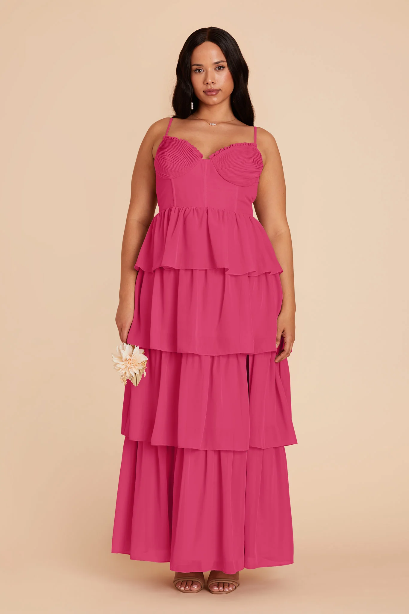 Lola Chiffon Dress - Fuchsia - necksoother