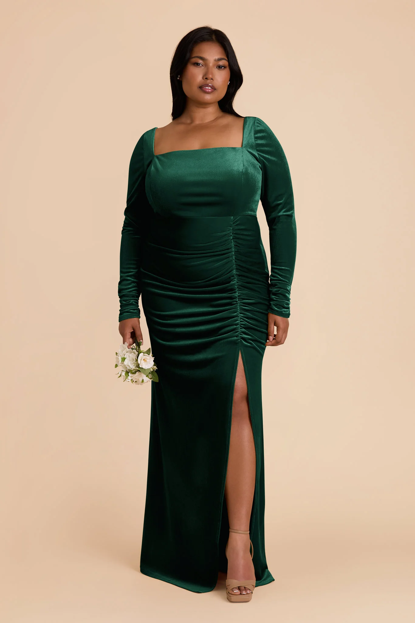 Ivy Velvet Dress - Emerald - necksoother