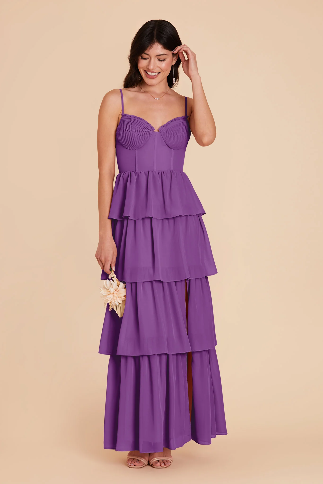 Lola Chiffon Dress - Amethyst - necksoother