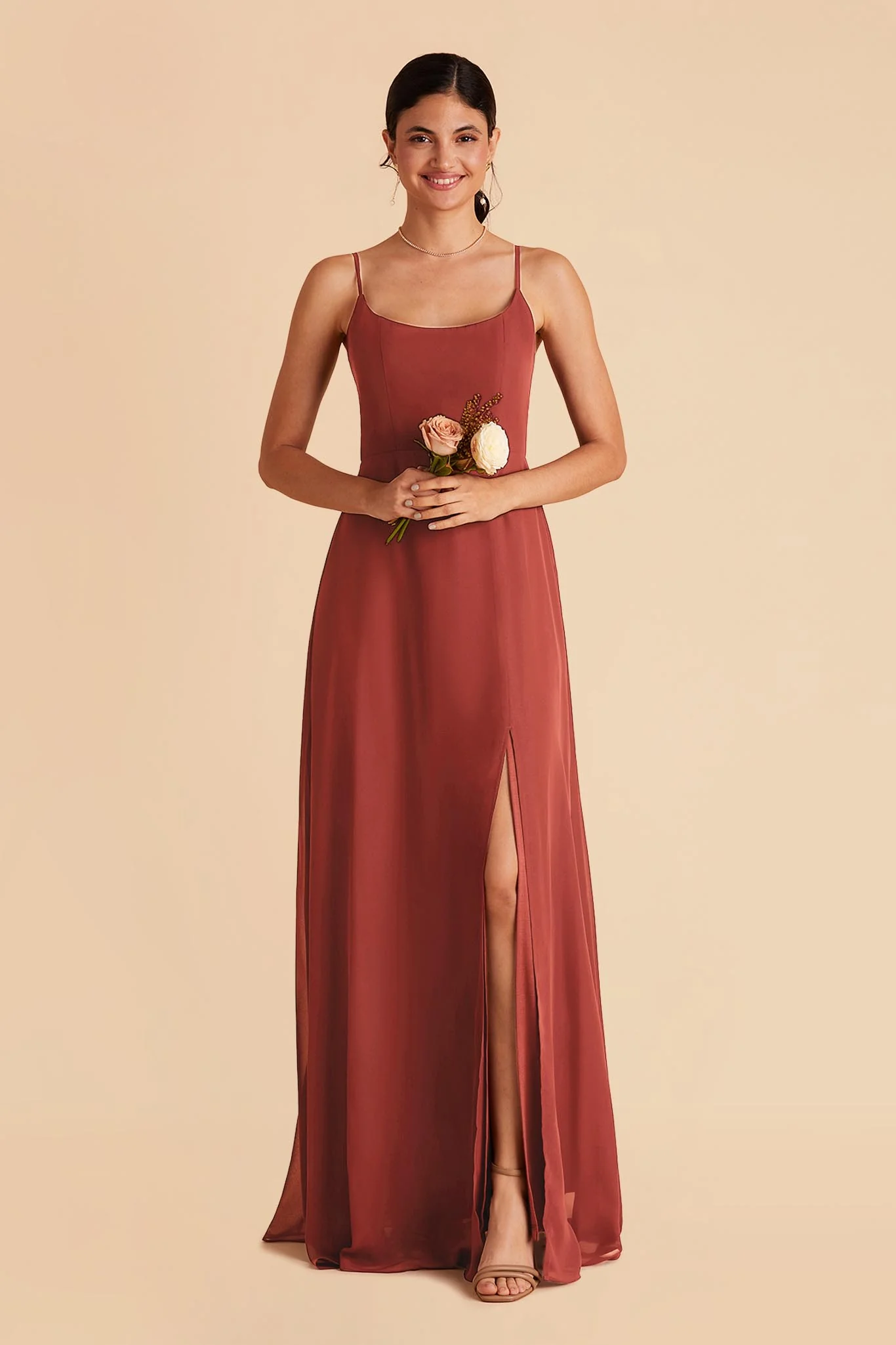 Amy Chiffon Dress - Spice - necksoother