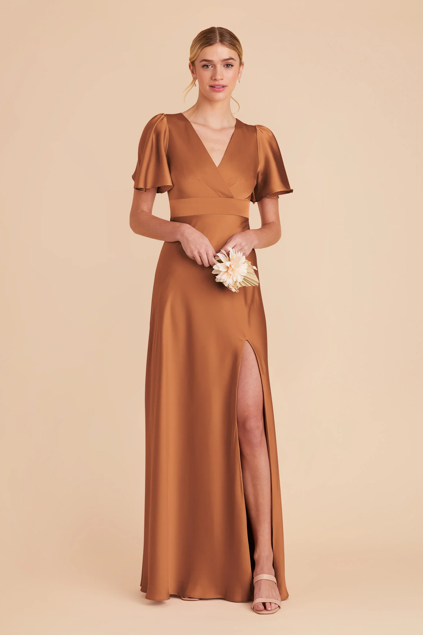 Marni Matte Satin Dress - Rust - necksoother