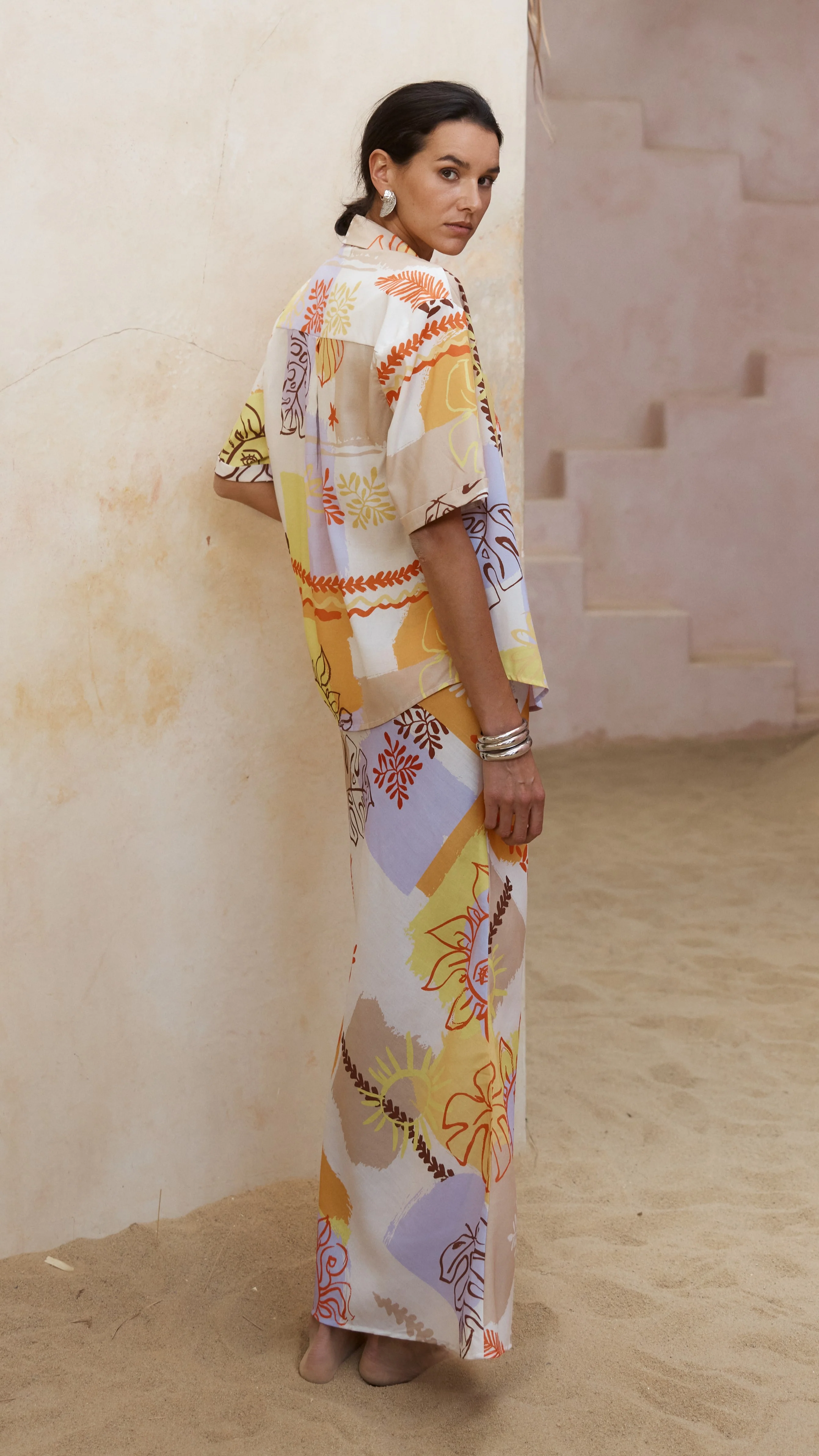 Palama Maxi Skirt - Palama Print - necksoother