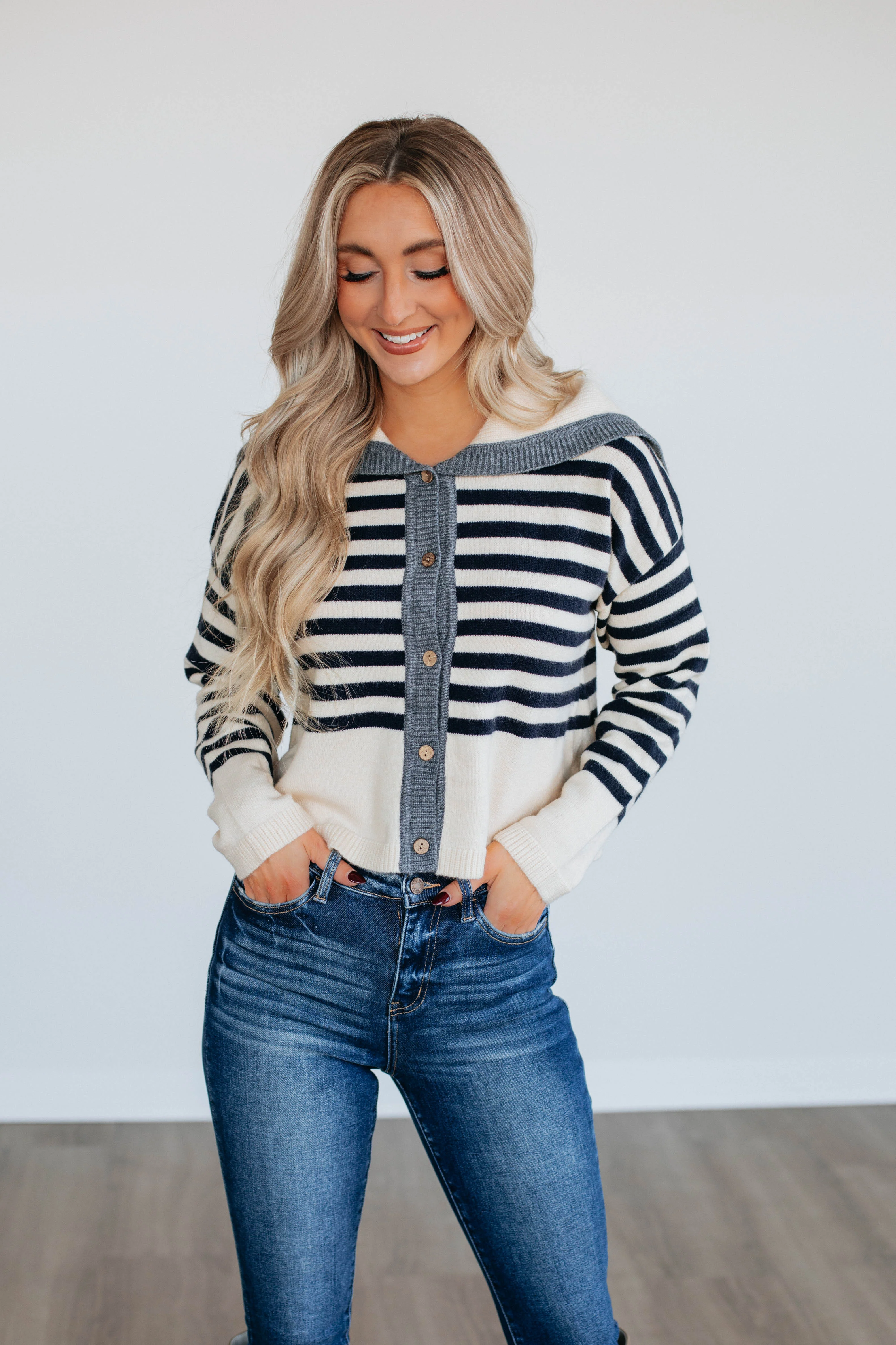 Denali Striped Cardigan - necksoother