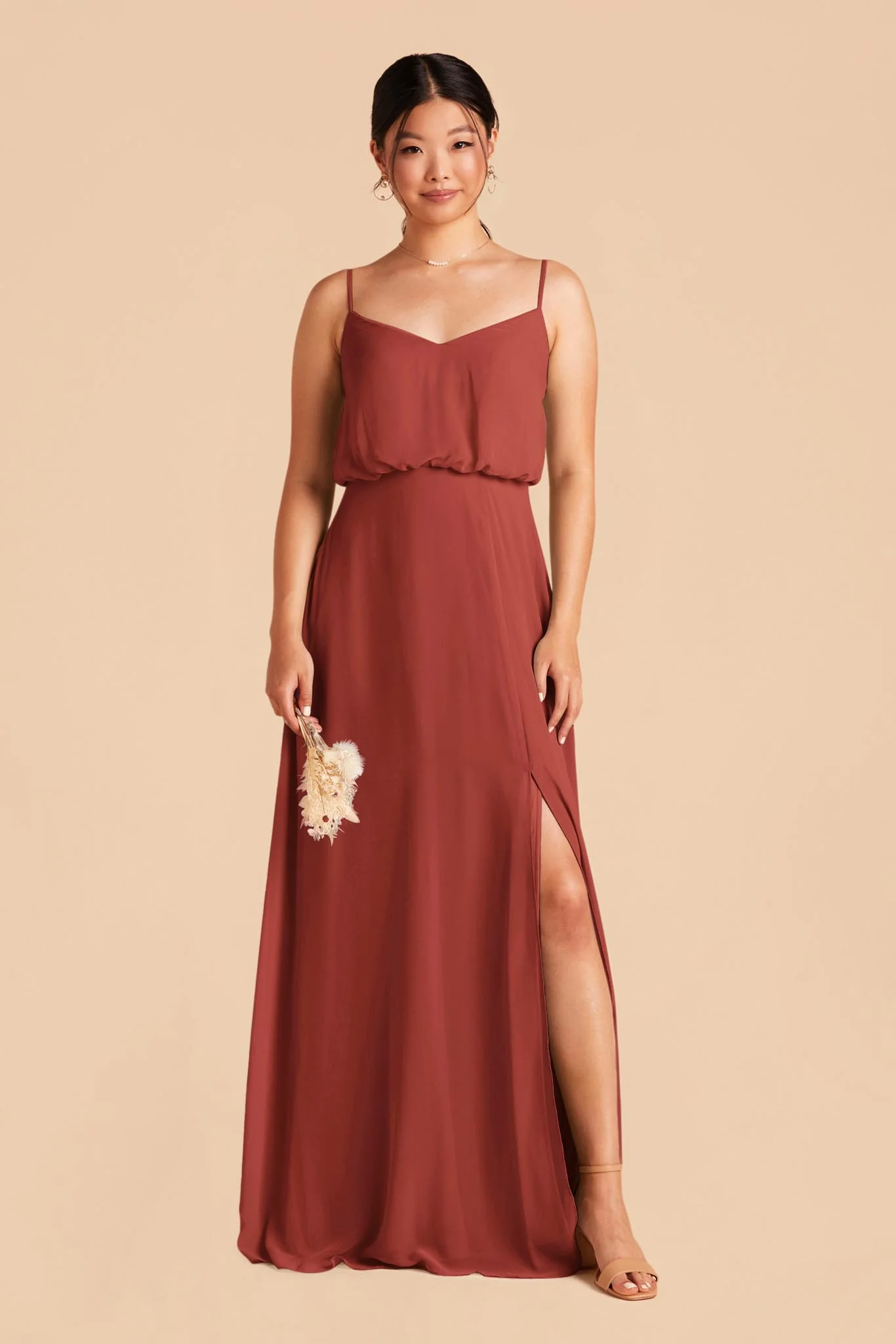 Gwennie Dress With Slit - Spice - necksoother