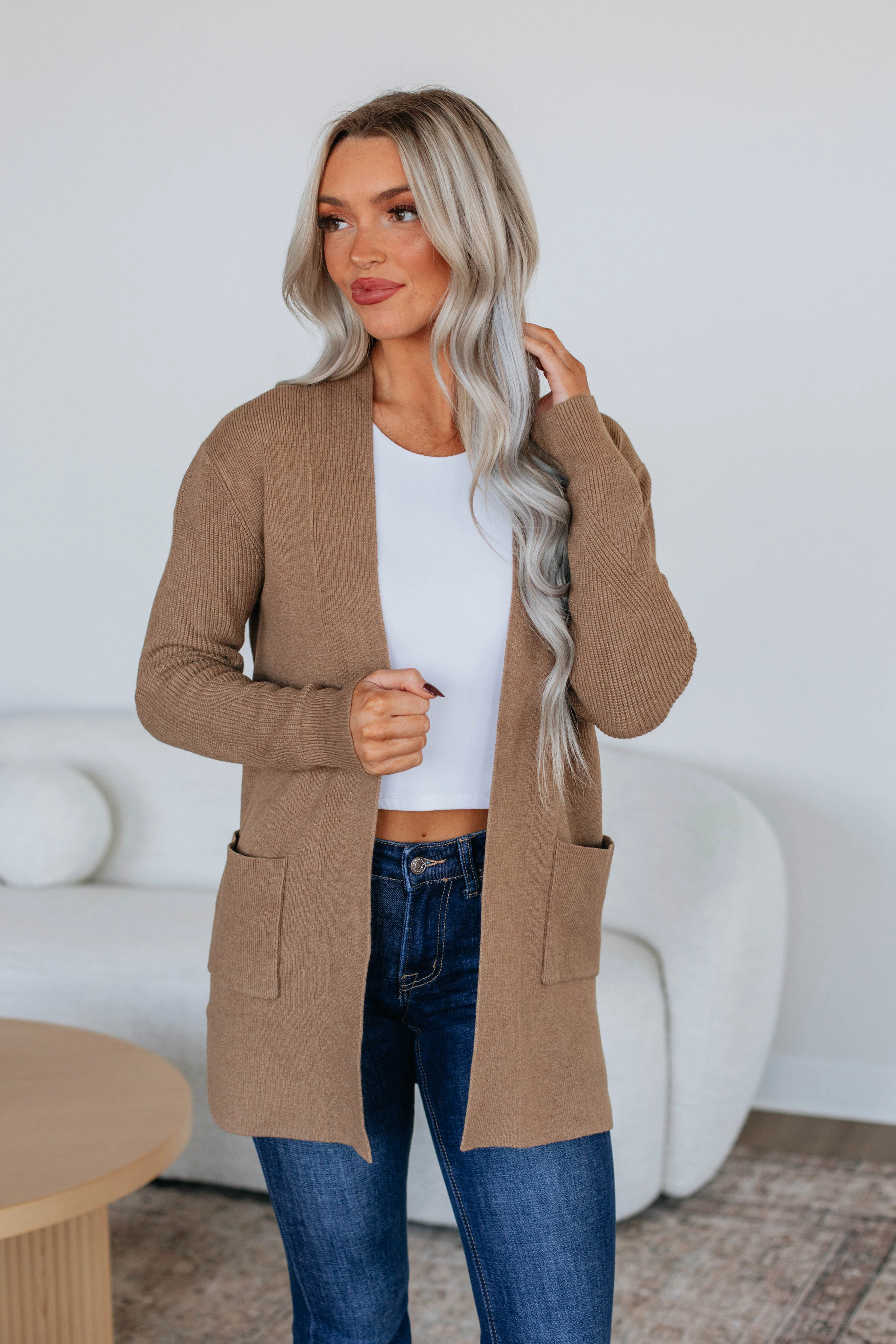 Eboni Knit Cardigan - Camel - necksoother