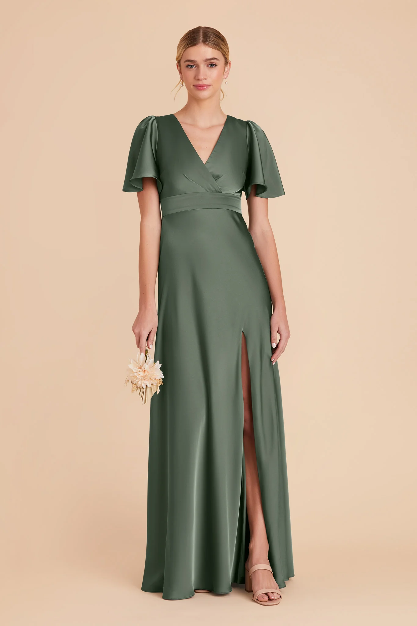 Marni Matte Satin Dress - Eucalyptus - necksoother